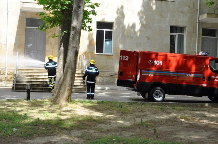 Disinfection measures in Baku amid COVID-19