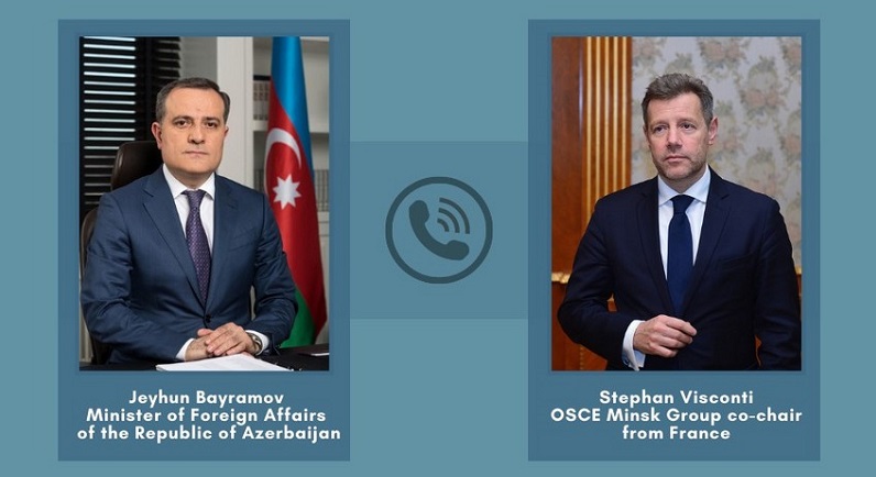 Azerbaijani FM, OSCE MG co-chair from France discuss situation in region