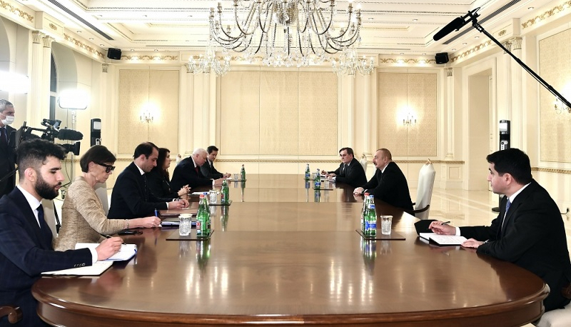President Ilham Aliyev receives delegation led by OSCE Chairperson-in-Office