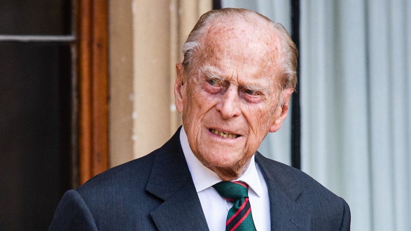 Britain's Prince Philip leaves hospital after treatment