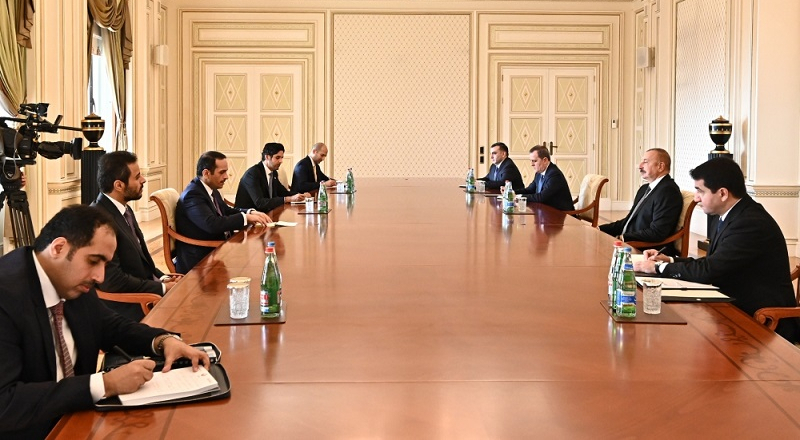 Azerbaijani president receives Qatar’s deputy prime minister