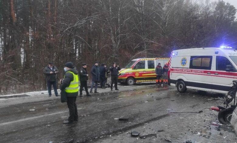 Thirteen killed, 6 injured in road accident in Ukraine