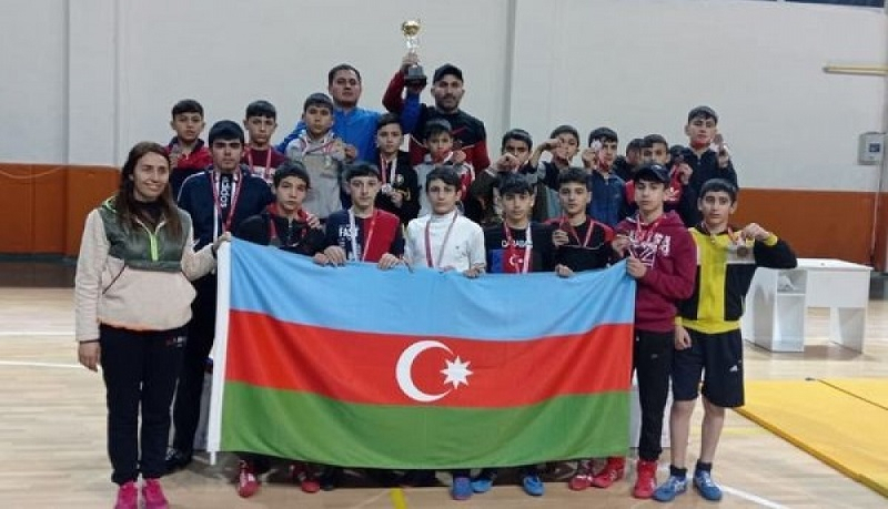 Junior Azerbaijani wrestlers win 11 medals at int’l tournament in Turkey