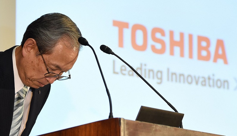 Toshiba CEO steps down amid opposition to restructuring efforts