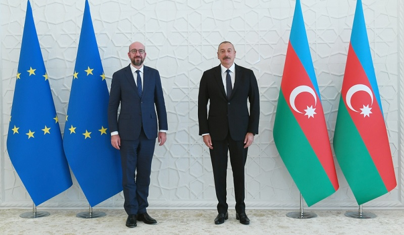 President Aliyev congratulates Charles Michel on re-election as European Council president 