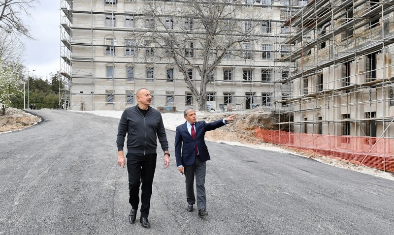 President Ilham Aliyev views ongoing restoration and construction work in Fuzuli, Shusha (PHOTO) 