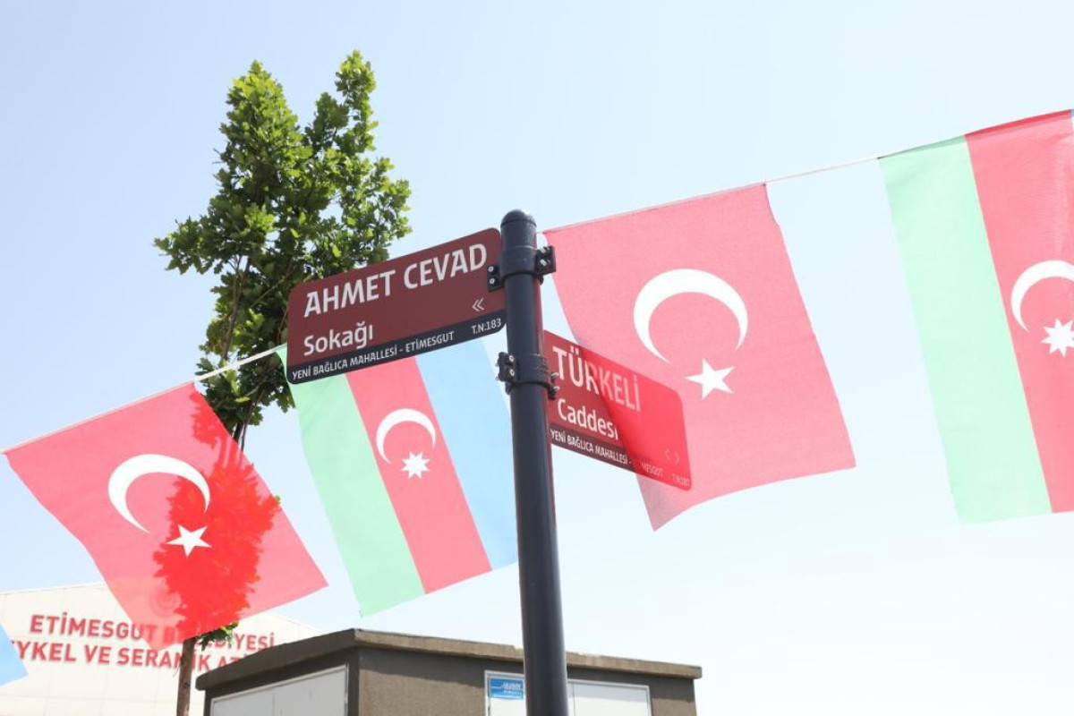 One of the streets in Ankara named after Ahmad Javad