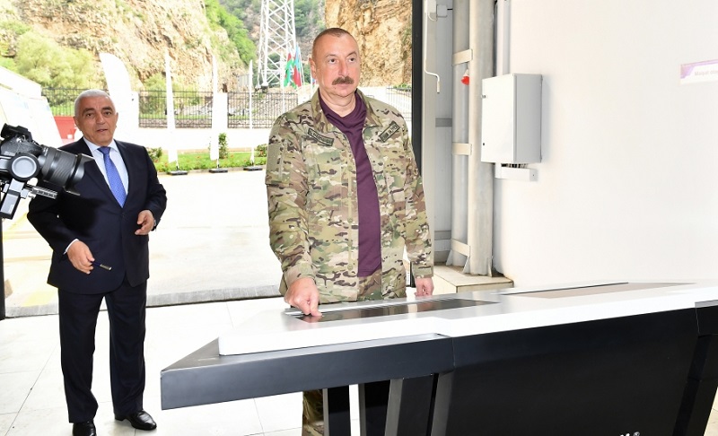 President Ilham Aliyev attends opening of Kalbajar-1 Small Hydropower Plant