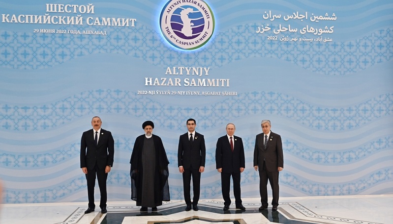 President Ilham Aliyev attends 6th summit of Caspian littoral states