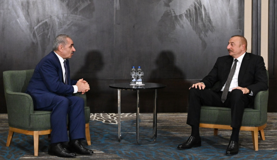 Azerbaijani President Ilham Aliyev meets with Palestinian PM in Konya