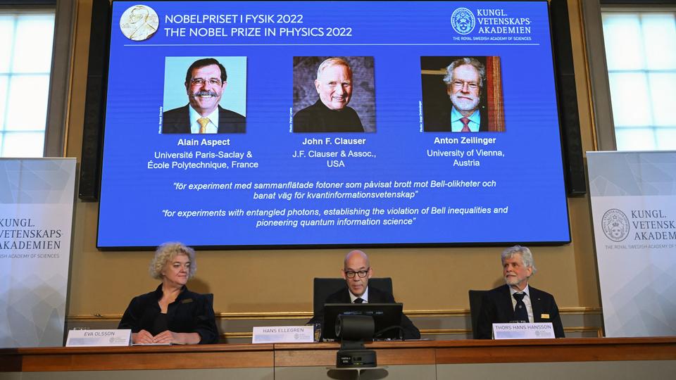 Three scientists win Nobel in Physics for quantum mechanics work