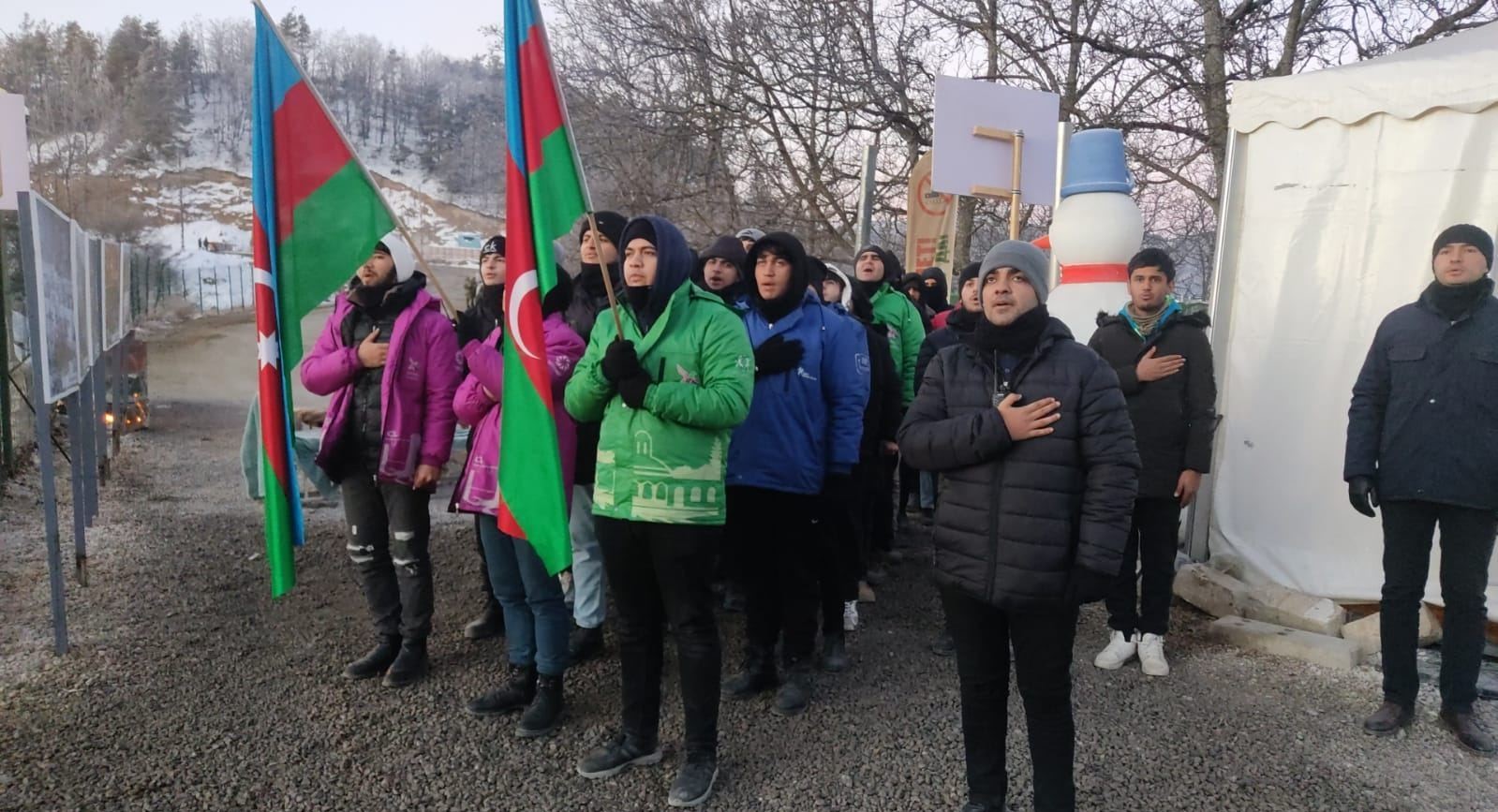 Peaceful protests of Azerbaijani eco-activists on Lachin-Khankandi road enter 45th day 