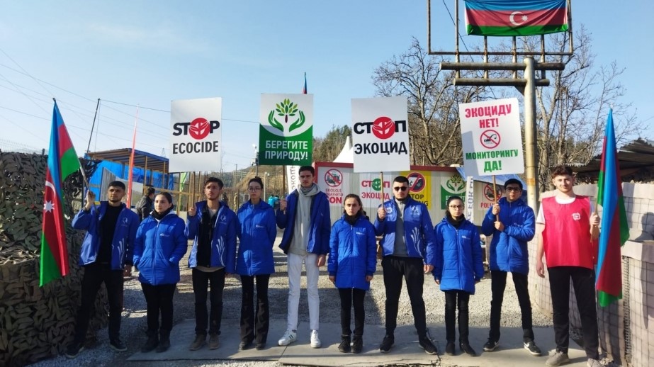 Peaceful protests of Azerbaijani eco-activists on Lachin–Khankendi road enter 107th day