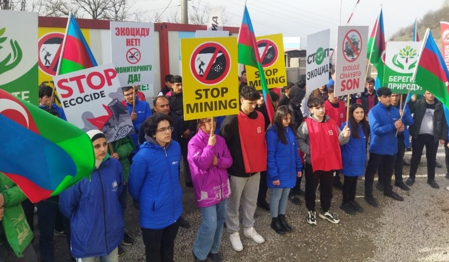 Lachin-Khankendi road: Peaceful protests of Azerbaijani eco-activists enter 110th day